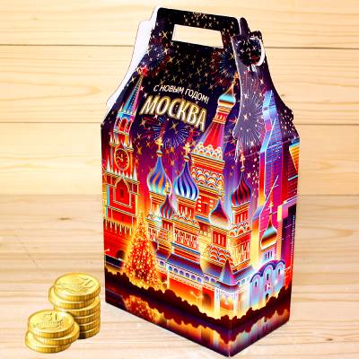 Экономный сладкий новогодний подарок весом 1000 грамм в Химках    