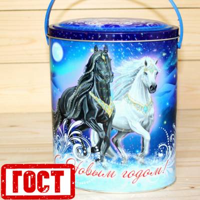 Сладкий новогодний подарок по ГОСТу в жестяной упаковке в Химках    